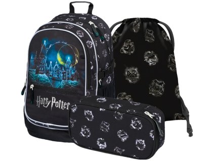 BAAGL 3 SET Core Harry Potter Bradavice: batoh, penál, sáček