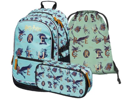 BAAGL 3 SET Core Harry Potter Fantastická zvířata: batoh, penál, sáček