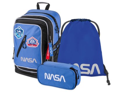 BAAGL SET 3 Cubic NASA: batoh, penál a sáček