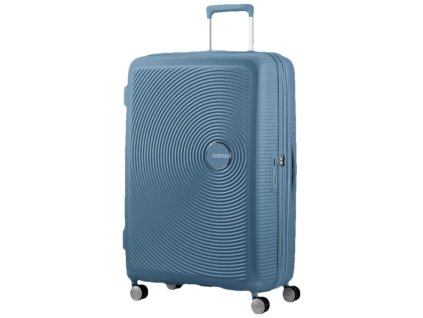 American Tourister SOUNDBOX SPINNER 77 EXP Stone Blue
