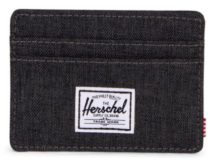 Herschel Charlie RFID - Black Crosshatch