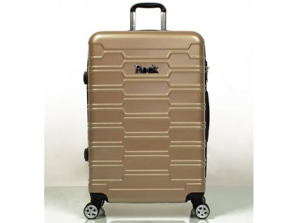 Cestovní kufr ROCK TR-0231/3-L ABS - champagne