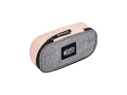 Meatfly Pouzdro Pencil Case - Powder Pink/Grey Heather
