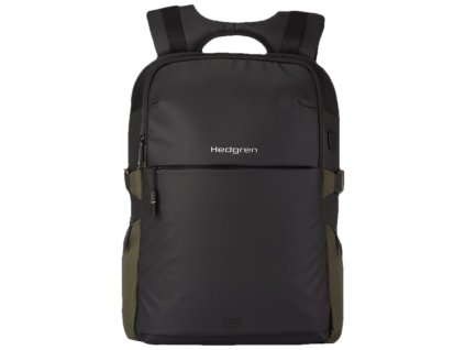 Hedgren Batoh Commute Rail 3-CMPT Backpack 15,6"+ RFID HCOM05 - Černá/zelená