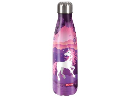 Step by Step Izolovaná láhev na pití z nerezové oceli 0,50 l, Jednorožec Nuala