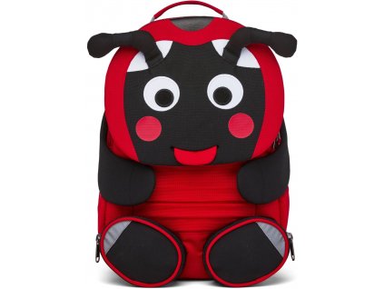 Affenzahn Dětský batoh do školky Large Ladybird- red