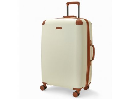 Cestovní kufr ROCK TR-0219/4-L ABS/PC - krémová