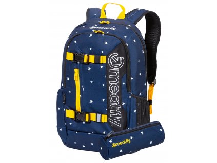 Meatfly Batoh Basejumper 6 + PENÁL ZDARMA - K - Birds Dark Navy