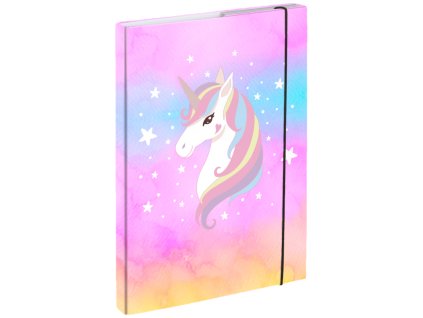 BAAGL Desky na školní sešity A4 Rainbow Unicorn