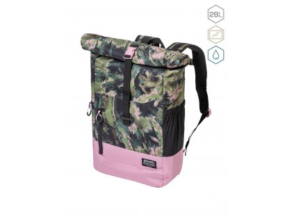 Meatfly Batoh Holler - Olive Mossy/Dusty Rose - 28 L