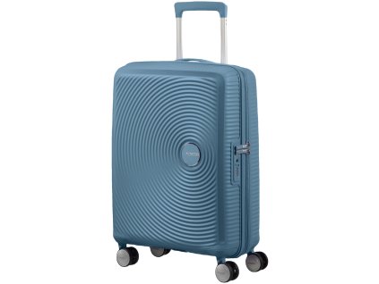American Tourister SOUNDBOX SPINNER 55 EXP Stone Blue