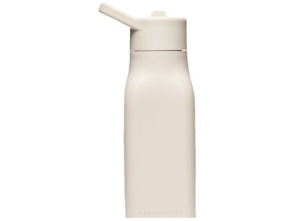 Neon Kactus dětská silikonová láhev 340 ml - šedá
