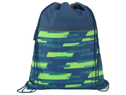 Coocazoo Sportovní pytel na záda Lime Stripe