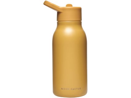 Neon Kactus dětská nerezová láhev 340 ml - žlutá