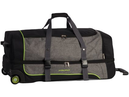 Worldpack Cestovní taška na kolečkách - šedá 89l