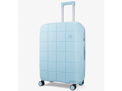 Cestovní kufr ROCK Pixel M PP - světle modrá