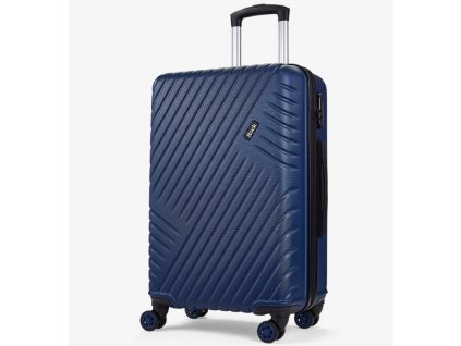 Cestovní kufr ROCK Santiago M ABS - tmavě modrá