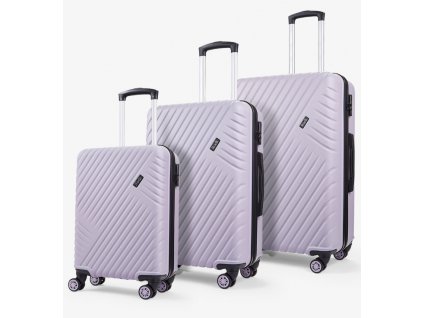 Sada cestovních kufrů ROCK Santiago ABS - fialová