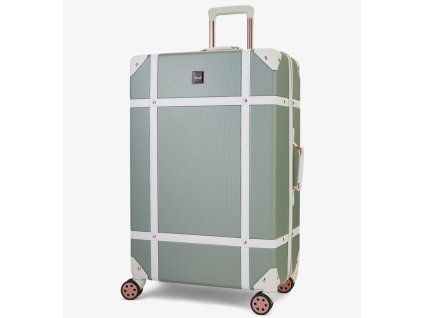 Cestovní kufr ROCK TR-0193/3-L ABS - šedozelená