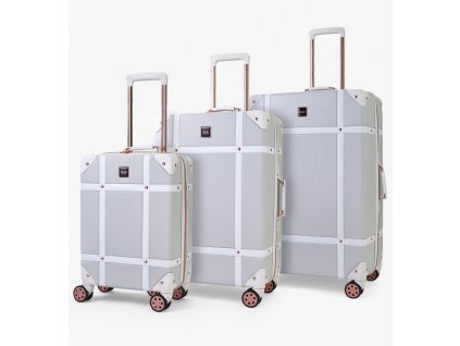 Sada cestovních kufrů ROCK TR-0193/3 ABS - šedá