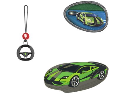 Doplňková sada obrázků MAGIC MAGS Race Car Chuck k aktovkám GRADE, SPACE, CLOUD, 2IN1 a KID