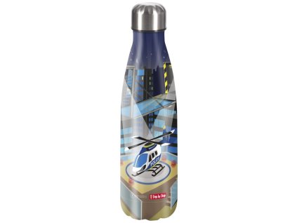 Step by Step Izolovaná láhev na pití z nerezové oceli 0,5 l - Helicopter Sam
