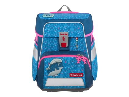 387364 9 step by step skolni aktovka space pro prvnacky 5 dilny set dolphin pippa