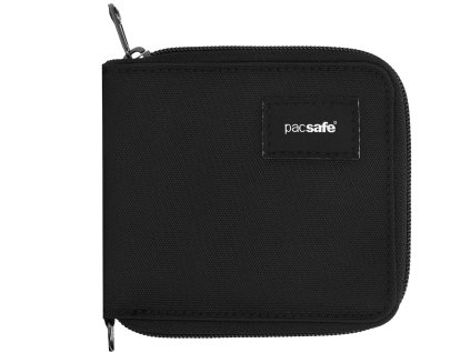 Pacsafe peněženka RFIDSAFE ZIP AROUND WALLET black