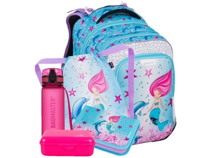 Bagmaster LUMI 24 A velký školní set pro prvňáčky – mořská panna