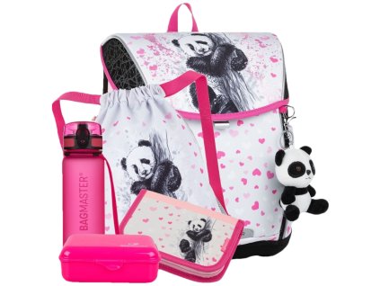 Bagmaster PRIM 23 B velký školní set pro prvňáčky - panda