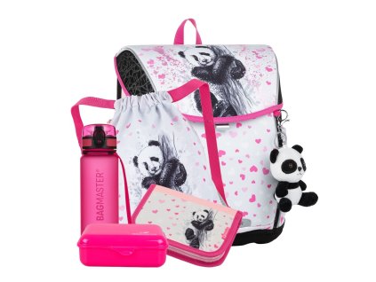 Bagmaster PRIM 23 B velký školní set pro prvňáčky - panda