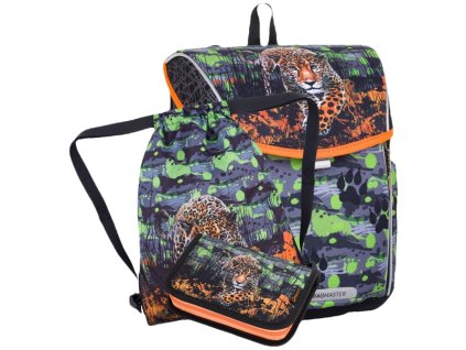 Bagmaster PRIM 24 B malý školní set pro prvňáčky – levhart