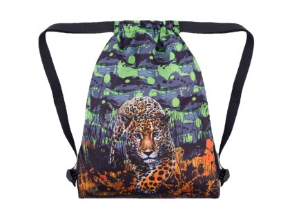 Bagmaster SÁČEK PRIM 24 B školní na přezůvky / tělocvik – levhart