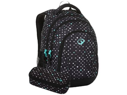 Bagmaster SET SUPERNOVA 23 A studentský set - černo tyrkysový