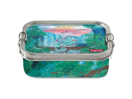 Step by Step Krabička na svačinu z nerezové oceli Chameleon Joshy