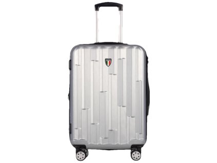 Kabinové zavazadlo TUCCI Riflettore T-0272/3-S ABS - stříbrná