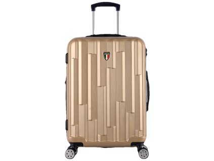 Cestovní kufr TUCCI Riflettore T-0272/3-M ABS - khaki