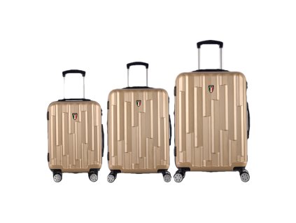 Sada cestovních kufrů TUCCI Riflettore T-0272/3 ABS - khaki