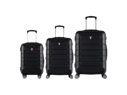 Sada cestovních kufrů TUCCI Console T-0273/3 ABS - černá