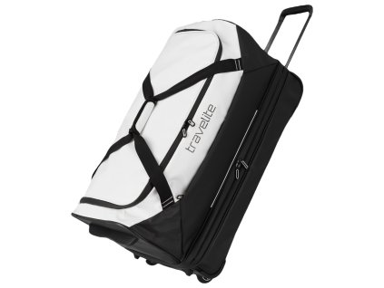 Travelite Basics Wheeled Duffle exp. Black/white