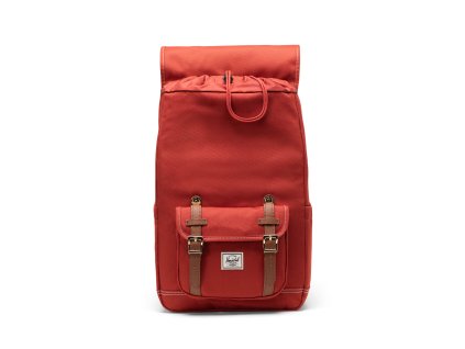 402168 7 herschel little america mid new red ochre white stitch 21l