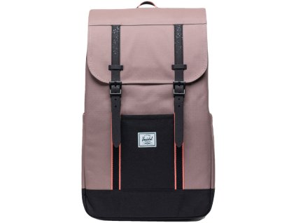 Herschel Retreat™ New - Taupe Gray/Black/Shell Pink 23l