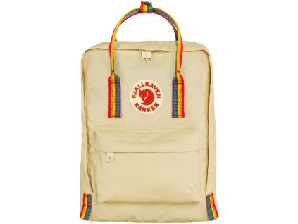 Fjällräven Kånken Rainbow Light Oak-Rainbow Pattern 16l