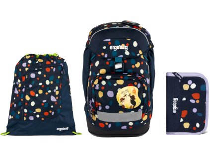 Ergobag Prime set batoh + sáček + pouzdro - Mosaic