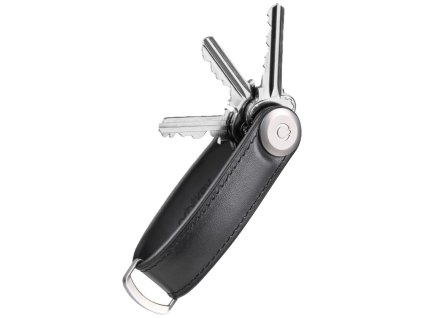 Orbitkey Klíčenka z prémiové nappa kůže 2.0 Hybrid Leather - Black + Orbitkey Multitool nářadí Zdarma