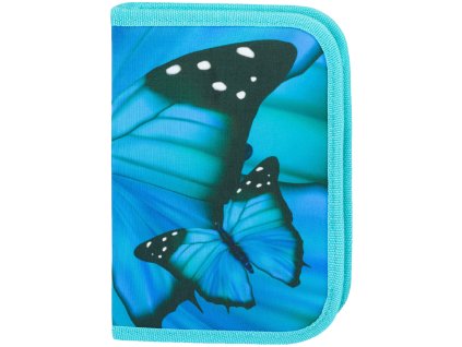 BAAGL Školní penál klasik dvě chlopně Butterfly