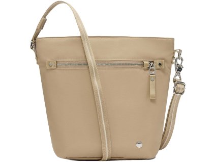 Pacsafe kabelka W CROSSBODY taupe