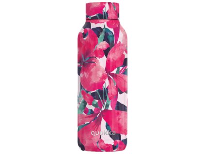Quokka Nerezová termoláhev Solid 510 ml - pink bloom