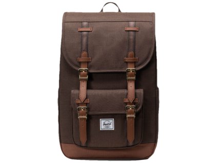 Herschel Little America™ Mid New - Chocolate Bwn Crshch/Sdle Bwn 21L
