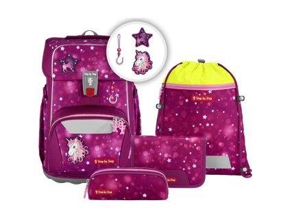 Step by Step GIANT 5dílný set Sweet Unicorn Nuala  + Blikačka Step by Step jako dárek